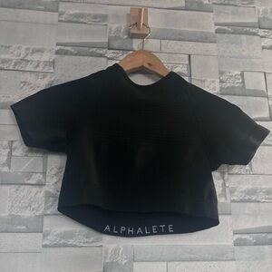 Alphalete Charcoal Cropped Top